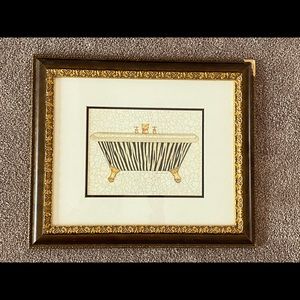 14x16 home decor framed bathroom wall art🖼🛁🐅🦓